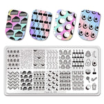 Nail Art Stamping Plates 80 Different Types of Manicure Designs 1+1=3