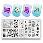 Nail Art Stamping Plates 80 Different Types of Manicure Designs 1+1=3