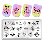 Nail Art Stamping Plates 80 Different Types of Manicure Designs 1+1=3