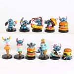 11pcs/set Stitch Cartoon Model Toy