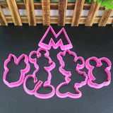 Mickey and Minnie Cookie Cutter (5pcs)