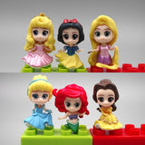 6pcs/set Princess Miniature Set: A Royal Collection