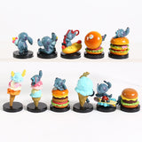 11pcs/set Stitch Cartoon Model Toy