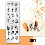 Nail Art Stamping Plates 78 Different Types of Manicure Designs 1+1=3