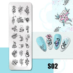 Nail Art Stamping Plates 78 Different Types of Manicure Designs 1+1=3