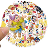 50pcs/pack Snow White and the Seven Dwarfs Stickers