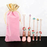 The Little Mermaid Makeup Brushes Set (5pcs)