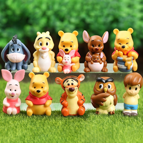 10pcs/set Winnie the Pooh Character Collection