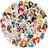 50pcs/pack Disney Princess Stickers