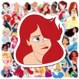 50pcs/pack Disney Princess Stickers