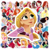 50pcs/pack Disney Princess Stickers