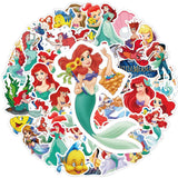 50pcs/pack The Little Mermaid Stickers