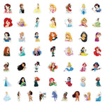 50pcs/pack Disney Princess Stickers