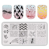 Nail Art Stamping Plates 80 Different Types of Manicure Designs 1+1=3