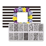 Nail Art Stamping Plates 80 Different Types of Manicure Designs 1+1=3