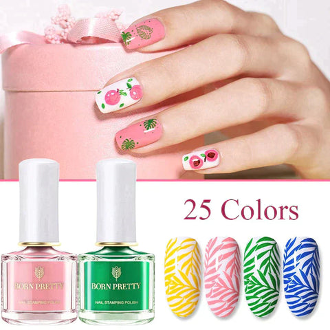 BORN PRETTY 25 Colors of Nail Stamping Polish 1+1=3