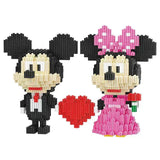 803pcs + 3D Micro Building Blocks Mickey & Minnie