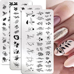 Nail Art Stamping Plates 78 Different Types of Manicure Designs 1+1=3