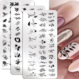 Nail Art Stamping Plates 78 Different Types of Manicure Designs 1+1=3