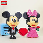 803pcs + 3D Micro Building Blocks Mickey & Minnie