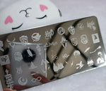 Cartoon Nail Art Stamping Plates 1+1=3