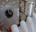 Cartoon Nail Art Stamping Plates 1+1=3