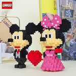 803pcs + 3D Micro Building Blocks Mickey & Minnie