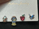 Disney Charm Earrings Collection 1+1=3