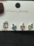 Disney Charm Earrings Collection 1+1=3