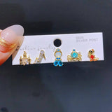 Disney Charm Earrings Collection 1+1=3