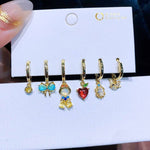 Disney Charm Earrings Collection 1+1=3