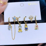 Disney Charm Earrings Collection 1+1=3