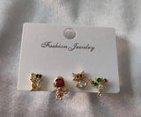 Disney Charm Earrings Collection 1+1=3