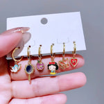 Disney Charm Earrings Collection 1+1=3