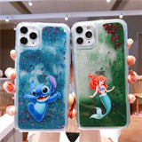 Cartoon Luxury Glitter Quicksand Cases for iPhone