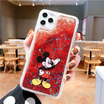 Cartoon Luxury Glitter Quicksand Cases for iPhone