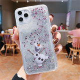 Cartoon Luxury Glitter Quicksand Cases for iPhone