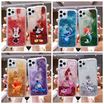 Cartoon Luxury Glitter Quicksand Cases for iPhone