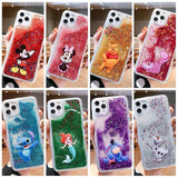 Cartoon Luxury Glitter Quicksand Cases for iPhone