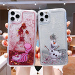 Cartoon Luxury Glitter Quicksand Cases for iPhone