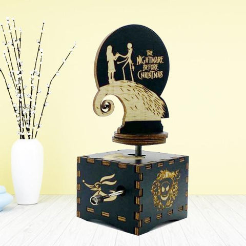 Wooden Music Box Type "The Nightmare Before Christmas" Type 2